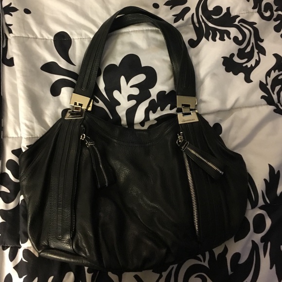 B.Makowsky leather handbag