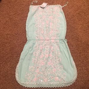 Mint Sequin Cover Up Dress 👗