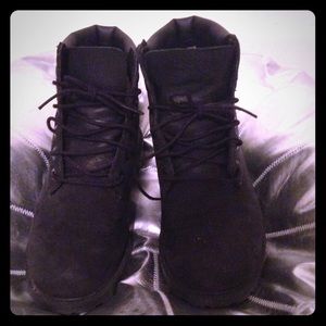 All Black Timberland boots