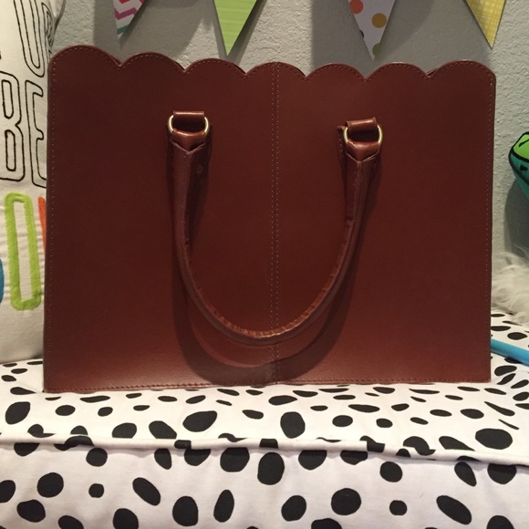 Asos scalloped leather bag