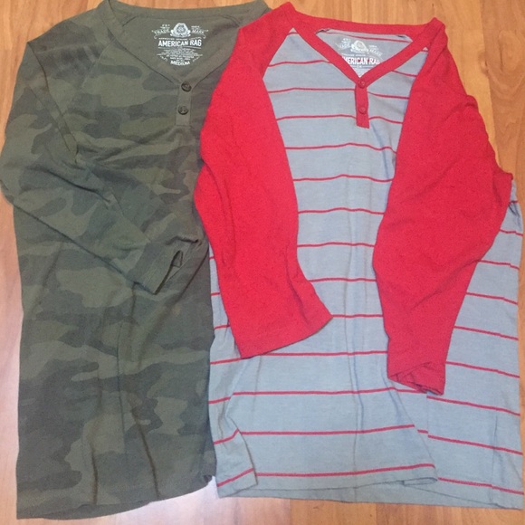 Two baseball shirts