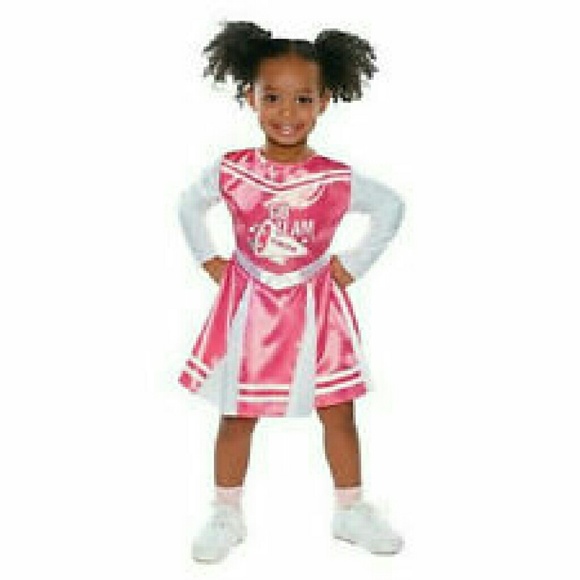GOOOOO TEAM !!! Baby pink and white cheerleader !!