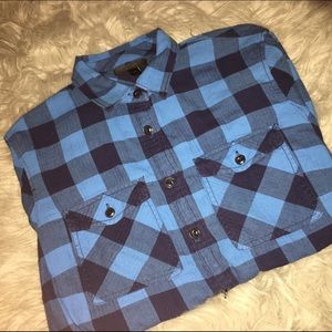 J. Crew Blue Flannel Shirt
