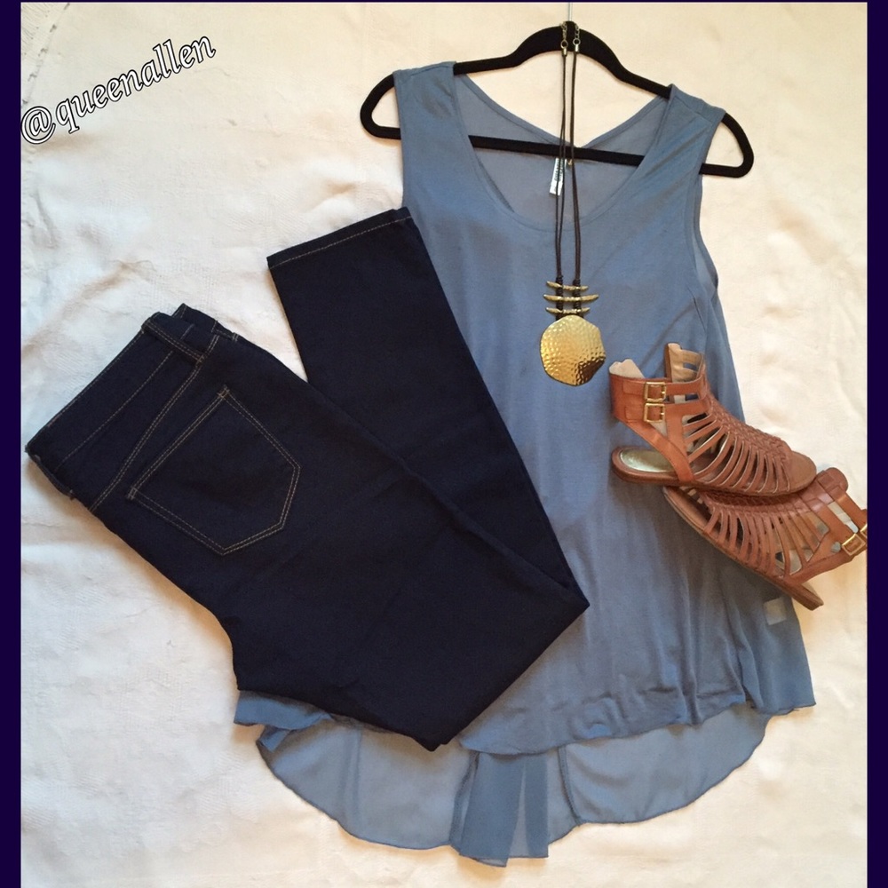 Monoreno Sleeveless Woven Tunic - Picture 5 of 5