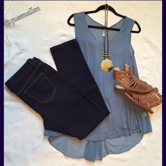 Monoreno Sleeveless Woven Tunic - Picture 5 of 5