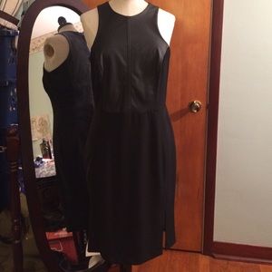 H&M Leather Accent Dress