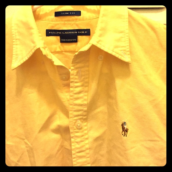 Ralph lauren yellow shirts