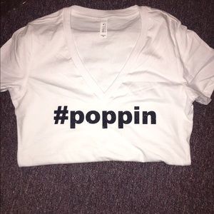 V-Neck custom made #poppin shirts