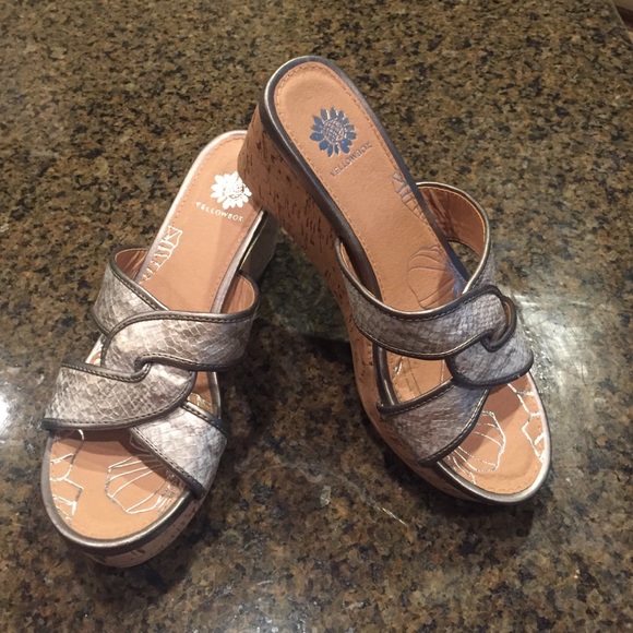 Yellow box wedges size 5 1/2  I wear a 6 they fit