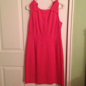 J.Crew Coral Bow Detail Dress