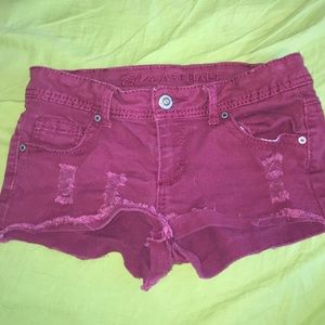 Maroon shorts size 7
