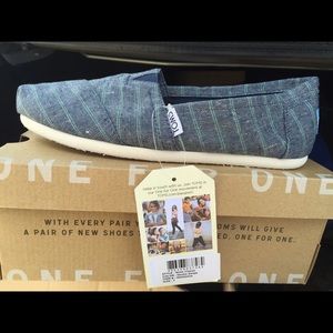 Denim Stripe Toms