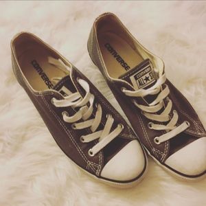 Grey converse all star sneakers size 8