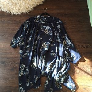 Brandy/JohnGalt navy blue kimono