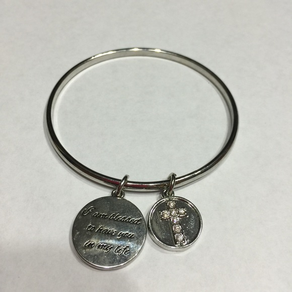 BCBG cross bracelet