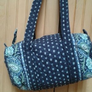 Vera Bradly navy duffle bag