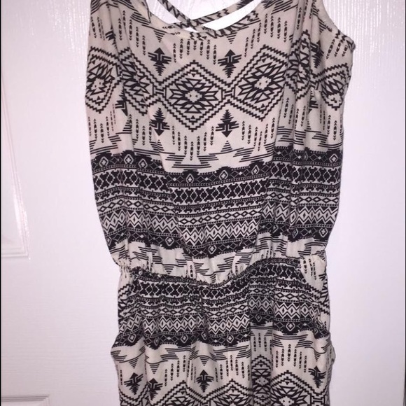 Tribal print romper