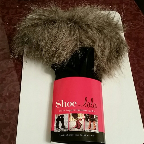 Shoe lala boot topper fashion socks nwt