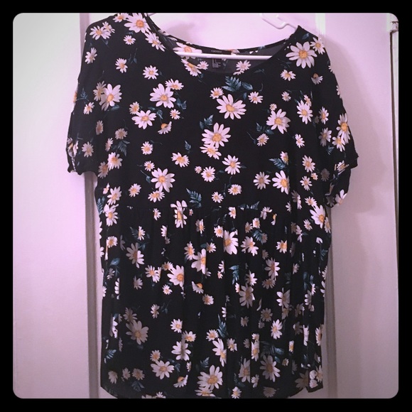 Floral Daisy Print Blouse