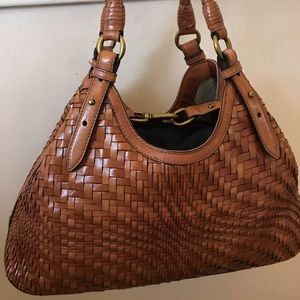 cole haan genevieve woven leather tote bag