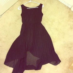 Black Goddess unbalance dress