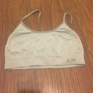 Grey sports bra