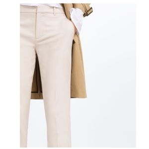 NWT Zara Double Cotton Trousers (ICE)