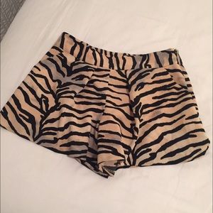 Rebecca Taylor zebra shorts