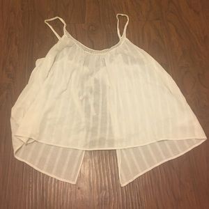 Urban outfitters white tank top with open back
