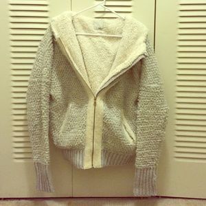Cute warm cardigan like hoodie zip up
