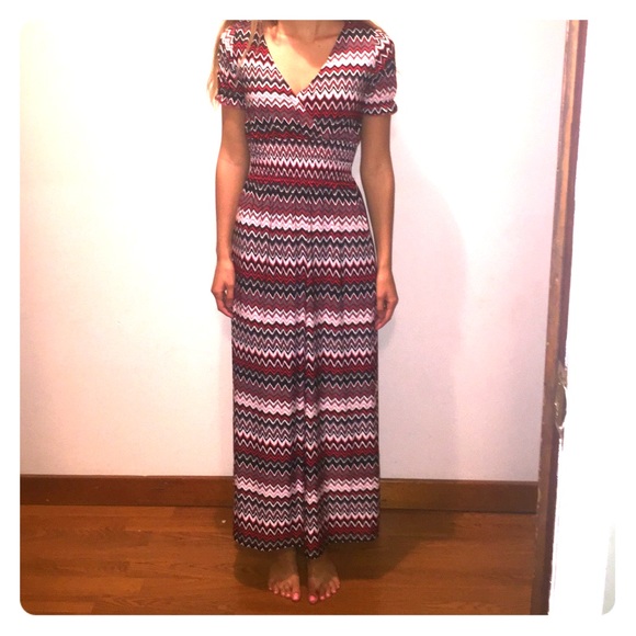 Chevron Maxi Dress