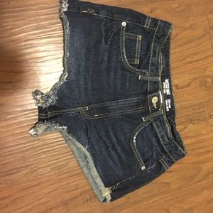 Target brand dark wash jean shorts