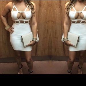 White bandage dress💃