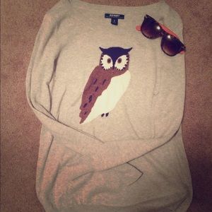 Old navy owl sweater