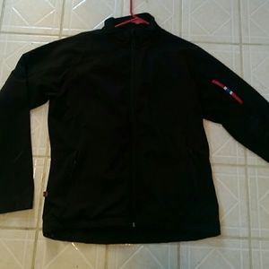 Black waterproof coat