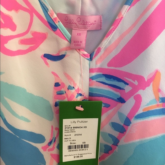 ๐SOLD ๐ Lilly Pulitzer Clara Dress Out to Sea - Picture 3 of 4