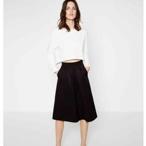 NWT Zara Cropped Jacquard Sweater