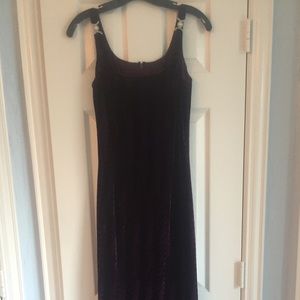 Dark Purple Velvet Dress