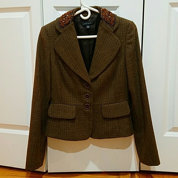Banana Republic Brown Beaded Blazer - Picture 1 of 3