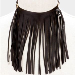 Fringe necklace
