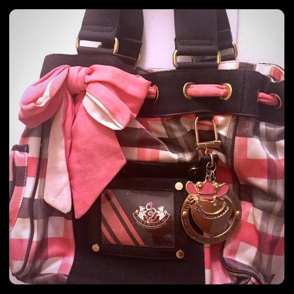 Pink and Brown Juicy Couture Purse