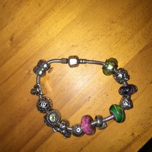 Pandora/Chamilla bracelet and charms