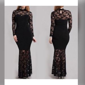 Elegant Black Mermaid Dress