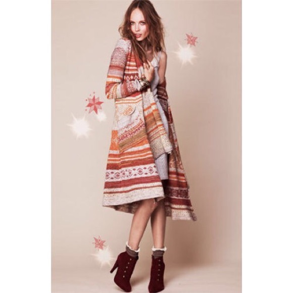 Free People Maxi Long Cardigan Sweater
