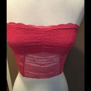 Intimately free people XS strapless lace bra