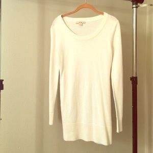 Forever 21 Cream Sweater Tunic - Small