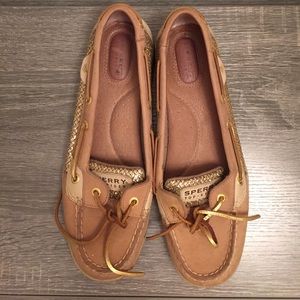 Sperry gold sequin top siders