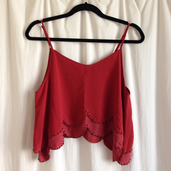 Scalloped Crop Top