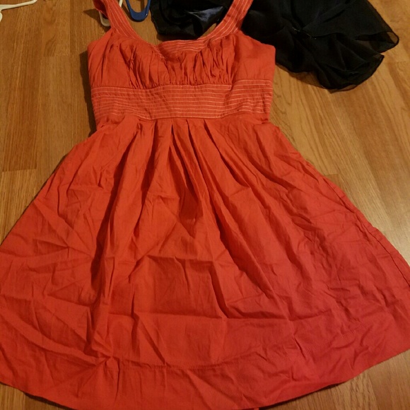 Orange (dark salmon) summer dress