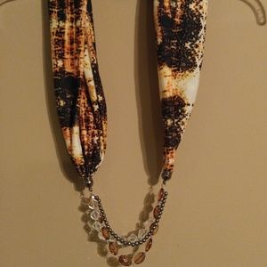 Decorative necklace scarf